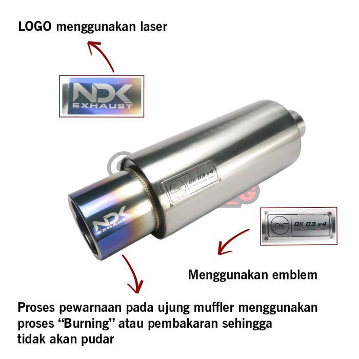 Knalpot Mobil Ndk Exhaust Mufler Ndk Dk03V4 Kenalpot Bass Original Dan Terpercaya