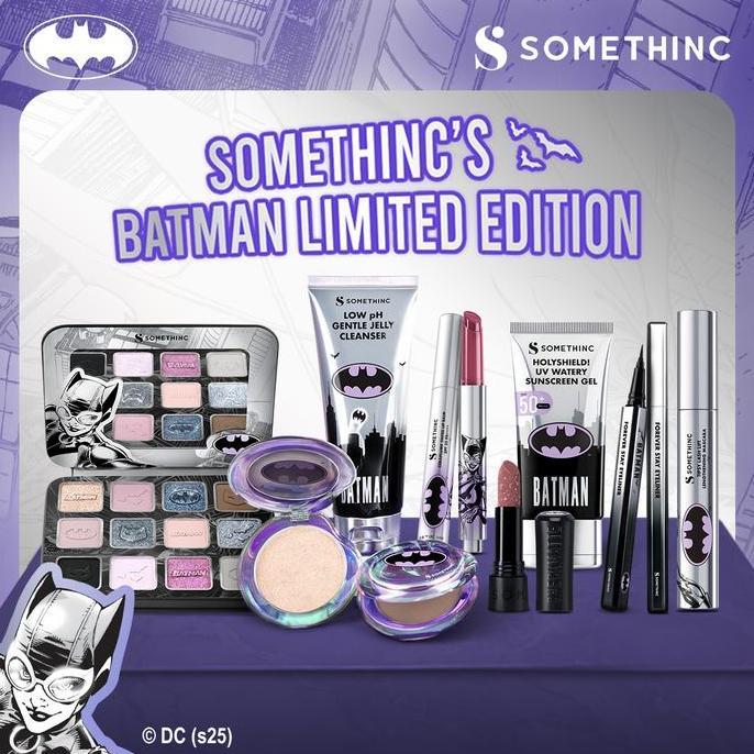 SOMETHINC Batman Series - Ceraplump Tinted Lip Balm, Low pH Gentle Jelly Cleanser, Tipsy Lashlift Ma