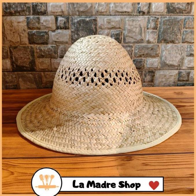 Punyakamu- Topi Koboi Anyaman Daun Pandan Topi Pantai Rna Uk. All Size Untuk Pria Nita