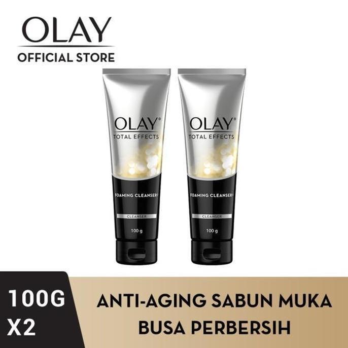 [Special Sarwendah] Olay Total Effects 7in1 Foaming F Wash Cleanser 100gr - Paket Isi 2