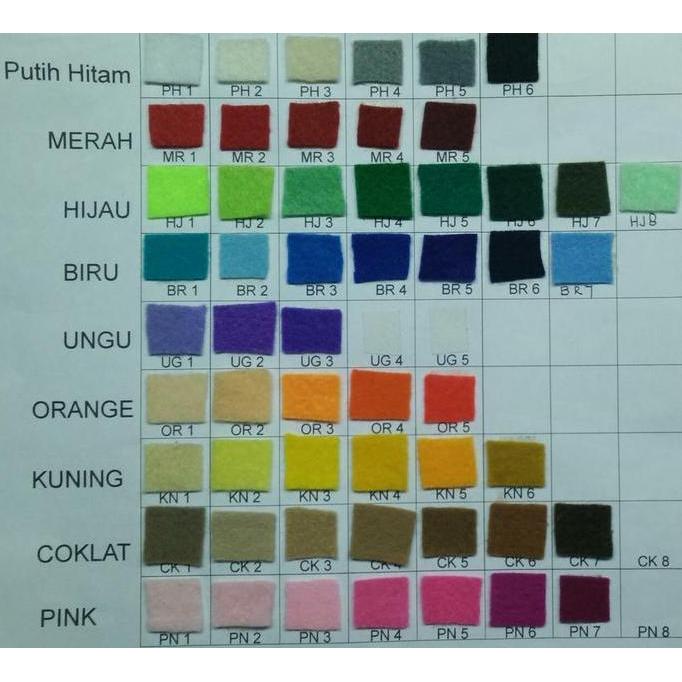 Nahen- Bahan Kerajinan Kain Flanel Meteran