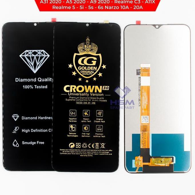 TERMURAH - LCD TS OPPO A5 2020 / A9 2020 / REALME 5 FULLSET + TOUCHSCREEN