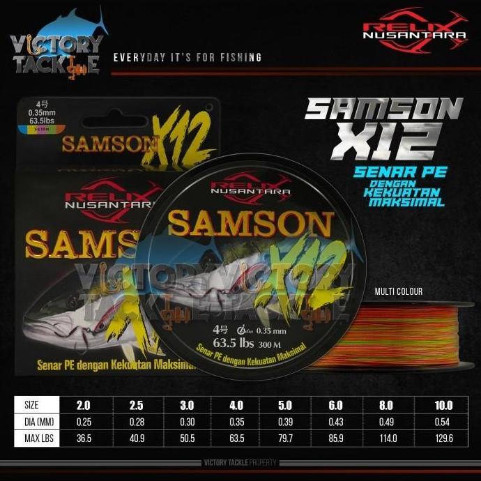 NEW PE Relix Nusantara Samson X12 PE 2.5
