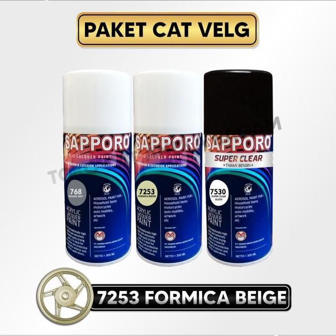 Paket Cat Velg 7253 Formica Beige Sapporo
