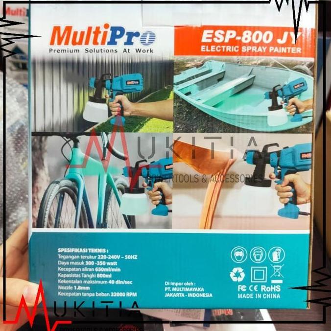 TERBARU - Spraygun Elektrik Multipro ESP800 Nozzle Kuningan Multipro Spray gun