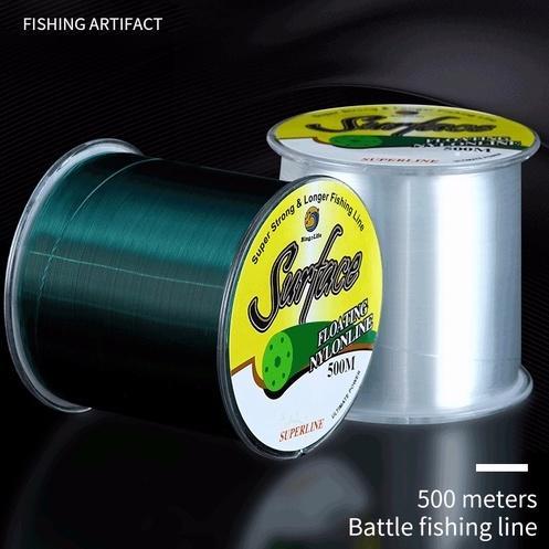 Senar Pancing Jerman Fishing Line Nilon 500m Pancing Laut Kuat Anti Keriting Senar