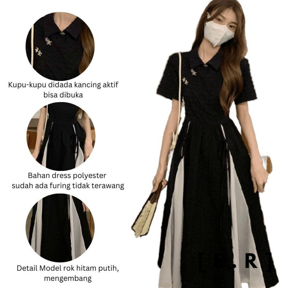 VALUE PACK BLACK HARAJUKU DRESS RETRO/GAUN HARAJUKU/DRESS HITAM HARAJUKU