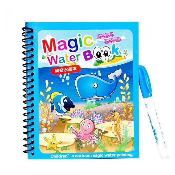 [COD] Viral Paket Lengkap Mainan Edukasi Anak dan Motorik ,  4 Sank Magic Book, 1 Buah Tablet LCD Dr