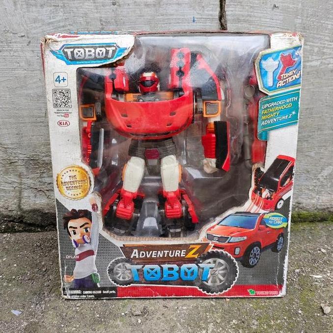 ACTION FIGURE 12' TOBOT ADVENTURE Z CAR ROBOT ORIGINAL YOUNGTOYS MINUS TOKEY FG75