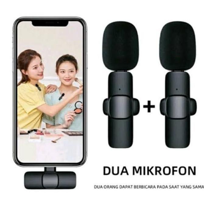 Microphone Wireless Mic Clip on Youtube Wireless Usb / Mic Youtuber Bluetooth Mikrofon