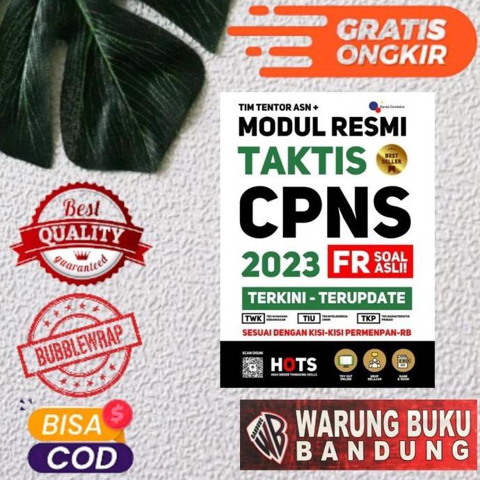 Promo Buku Cpns 2023 Modul Resmi Taktis Cpns 2023 Fr Soal Asli Terkini