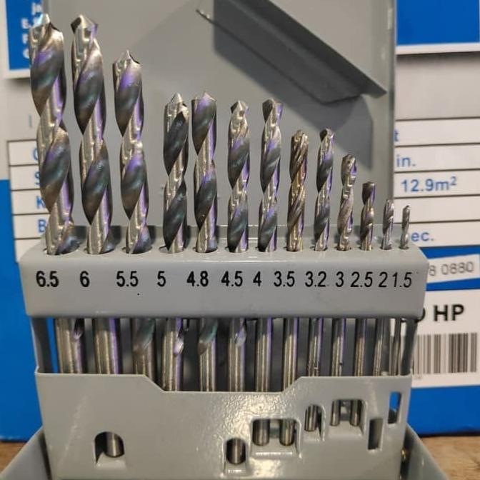 LARIS FUJIYAMA MATA BOR SET BESI DAN KAYU HSS 13 PCS DRILL BITS FUJIYAMA