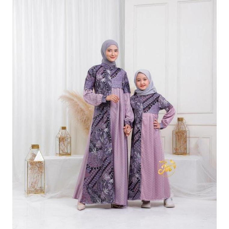 NIKMATI PRODUK INI Baju Batik Couple Keluarga Aisha 4,3,5 orang lebaran dan bayi terbaru 2023 ibu ba