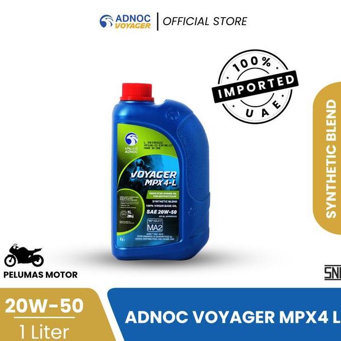 Olinoy- Oli Motor 4T Adnoc Voyager Mpx 4-L 20W50 - 1 Liter