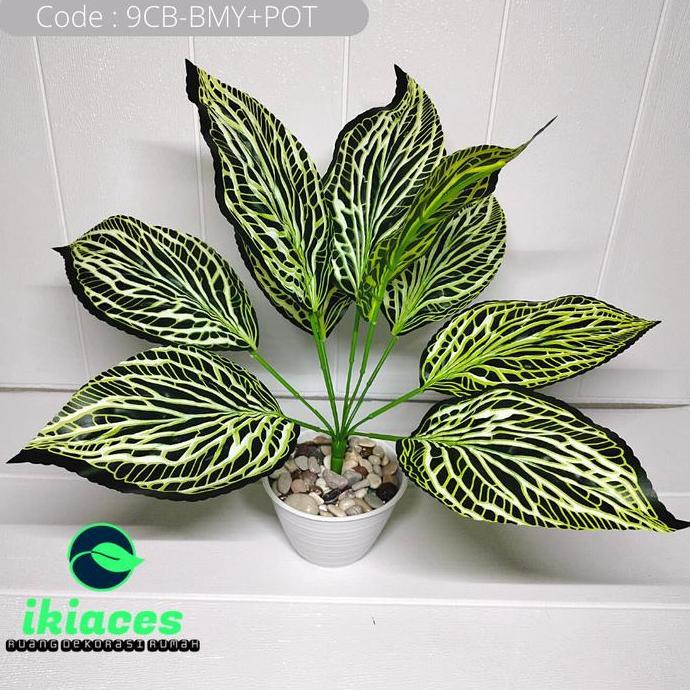 BUNGA PLASTIK BUNGA KELADI POT TANAMAN ARTIFICIAL ARTIFISIAL HOMEDECOR