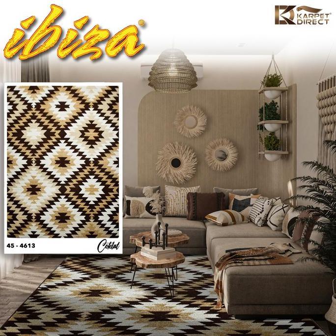 [Karpet Direct] Ibiza Karpet (Coklat) 100x150 cm - Kode 45-4613