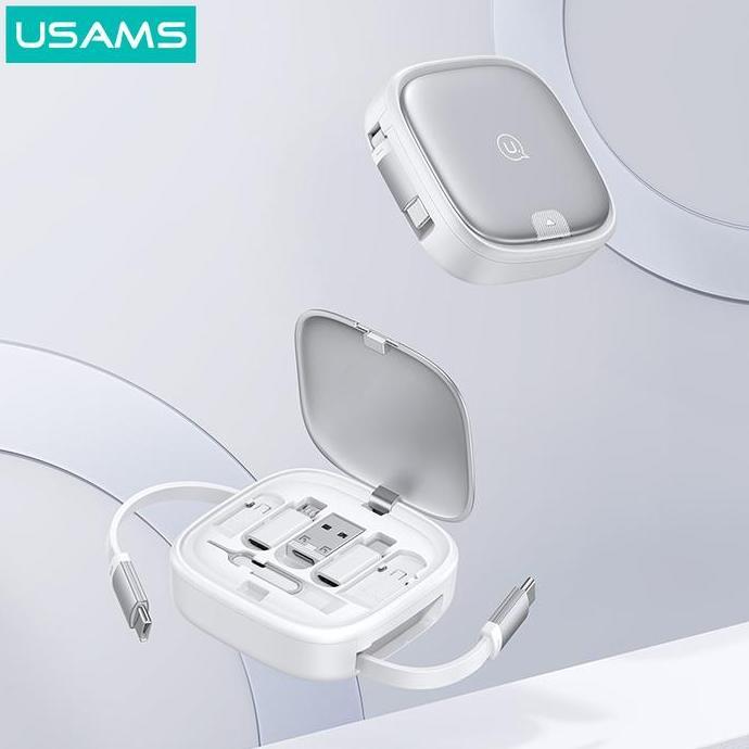 Knacks- Usams U87 Kabel Fast Charging Type C Multifunctional Storage Set Box Cable