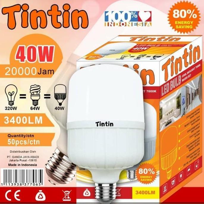 Lightx- Lampu Led 40 Tt / Bolam Led 40 Tt Tintin