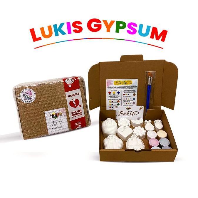 Painting Gypsum Mewarnai Patung Lukis Gipsum Mainan Edukasi Anak Paket