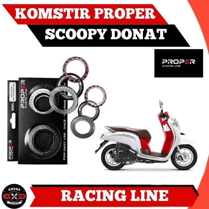 Komstir Proper Racing Honda Scoopy Donat Original Proper Ball Race Pnp
