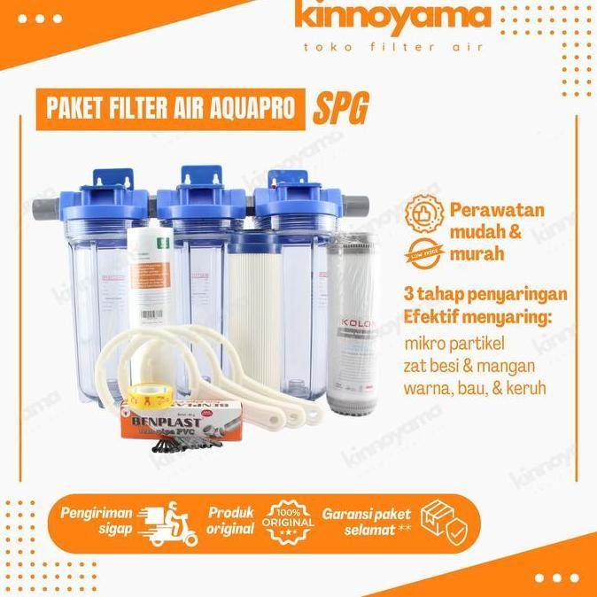 Liderado- Saringan Air Kuning Berbesi / Fiter Air Sumur Bor / Filter Air Lengkap Siap Pakai