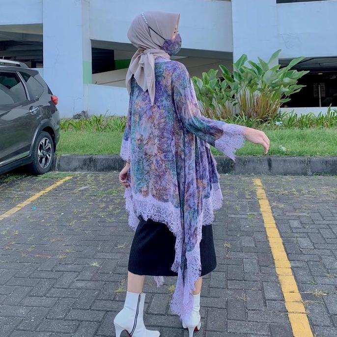 BELI OUTER BATIK ASOKA MARMER PURPLE BELI