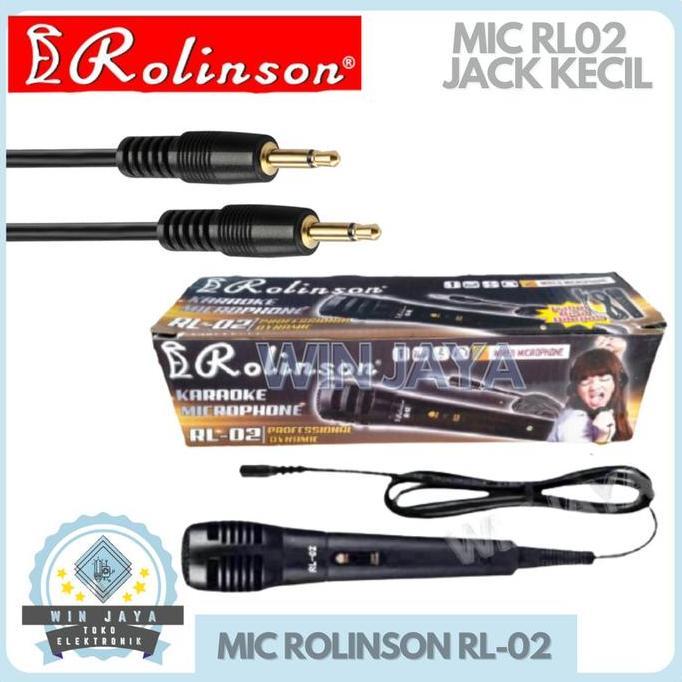 Ajuste- Mic Rolinson Rl- Microphone Kabel Jack Kecil Mic Karaoke