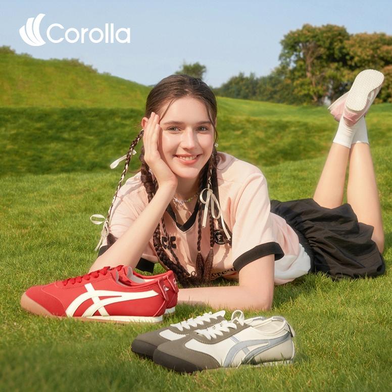 ORIGINAL COROLLA TIGER-66 SEPATU SNEAKERS WANITA KULIAH MAIN OLAHRAGA SEPATU GYM OUTDOOR TALI MULTIF
