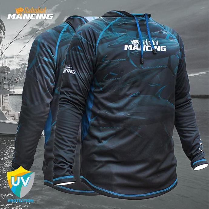 Lansungkirim- Jersey Sm Oceanic | Uv Protect | Hoodie | Sahabat Mancing