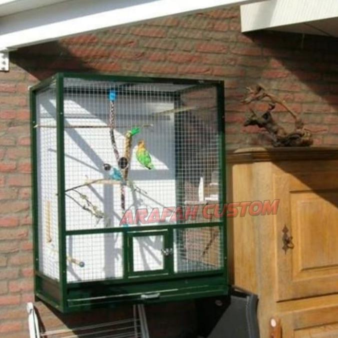 NEW KANDANG TERNAK KOLONI BURUNG KECIL LOVEBIRD PARKIT KENARI PERKUTUT ORI