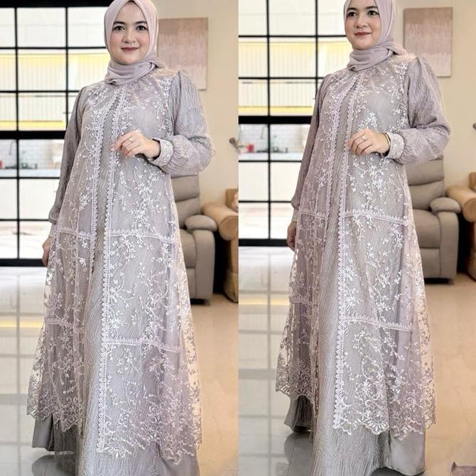TAMPIL MODIS  Sha&Me Adreena Gamis Kondangan Mewah Gamis Pesta Wanita TAMPIL MODIS 
