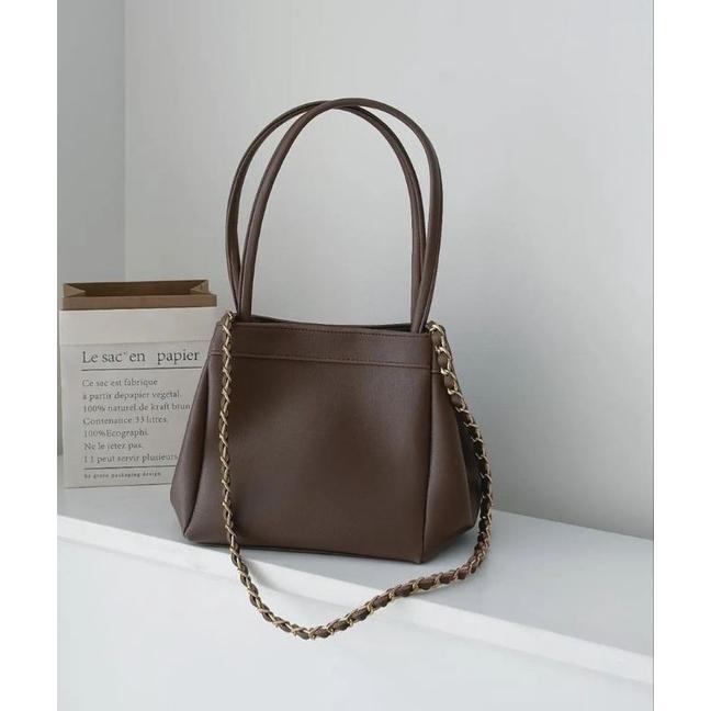TERBARU KYOMU" Tas Handle Handbag Slingbag Shoulder Wanita Tas Kulit Holmes Dengan Clip Magnet Free 