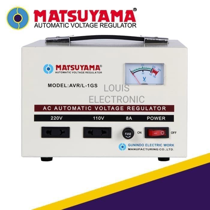 STABILIZER MATSUYAMA 1000 WATT STAVOLT STABILIZER 1KVA AVR L 1GS ORIGINAL DAN TERPERCAYA
