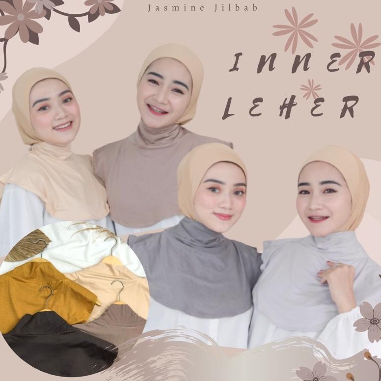 FLASH SALE Jasmine Jilbab-Inner Manset Daleman Leher Turtleneck Dada Kaos JERSEY Spandek Premium Wan