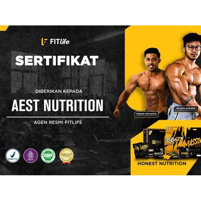Healthy- Fitlife Massiv Gainer Sachet 75 Gram Susu Protein Bulking Tinggi Protein Dan Kal