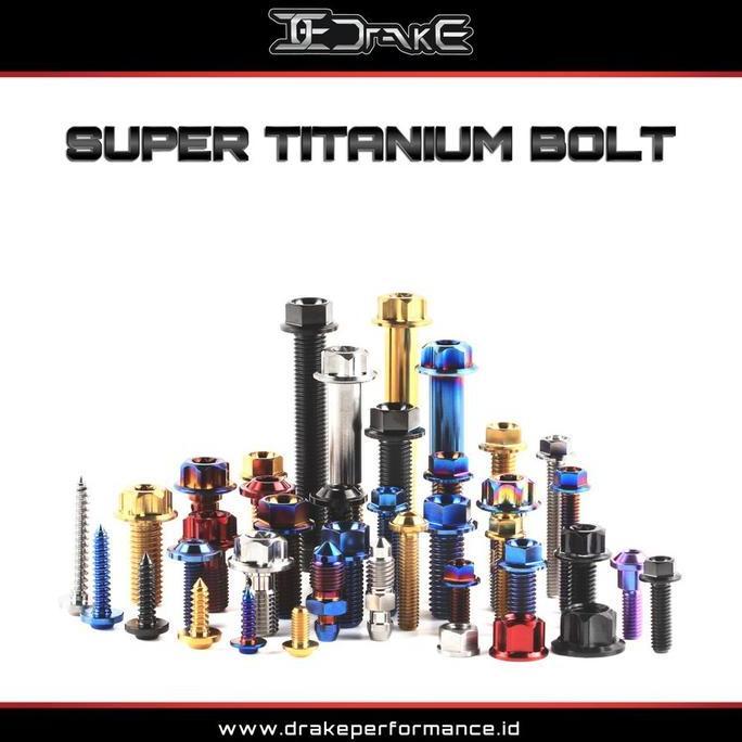 juonkooo - Drake Baut Titanium Tap Pembuangan Oli Mesin Vario Mio Beat Scoopy Nmax PCX 150 160 CBR 2