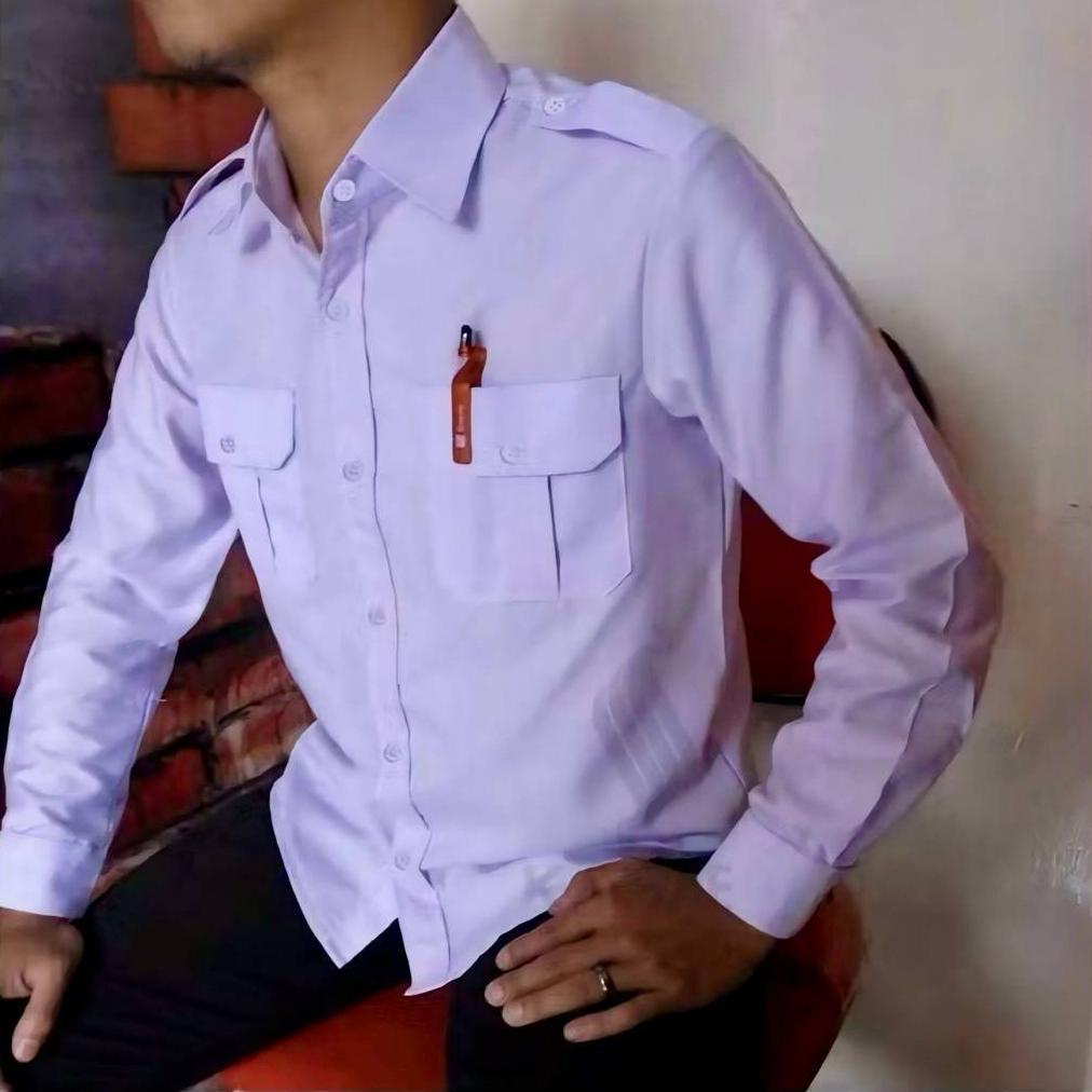 Bagus Seragam Dinas Pdh Putih Baju Dinas Putih Pns Pria Lengan Panjang / Pendek Kemeja Putih Kerja J