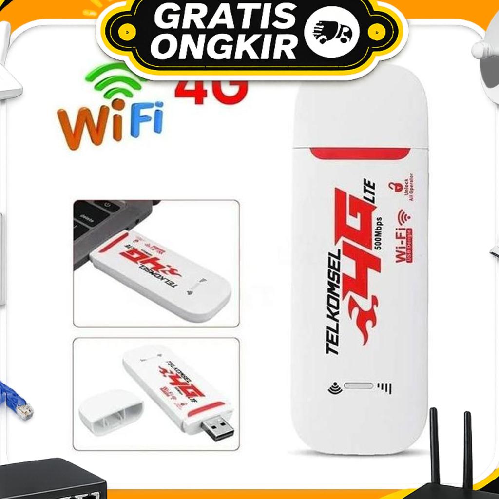 Monqiqi Modem Wifi Mifi 4G Lte Modem Usb Semua Operator Unlock 500Mbps Portable Modem Wifi 4G Semua 