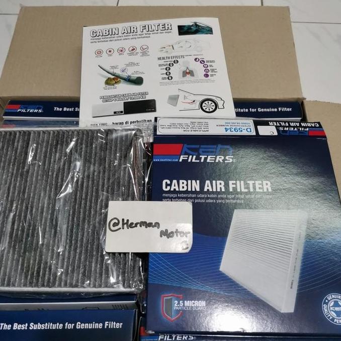 Promo Saringan udara Cabin Filter Ac CARBON KEN D5934 ALL new Ertiga XL7 FRONX Baleno Hatchb - Ertig