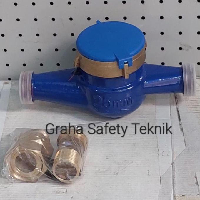 Ready water meter 1" / meteran air 1 inch body besi / flow meter