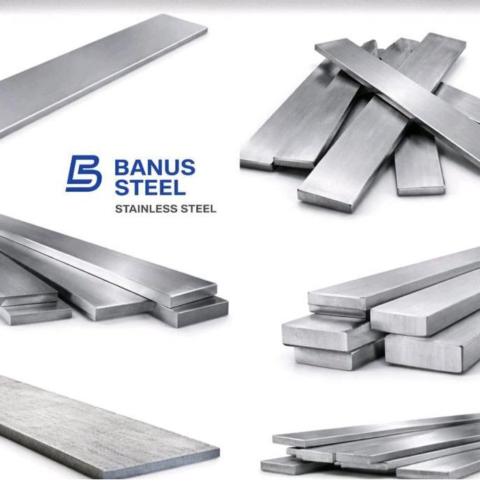 Strip stainless tebal 5 mm x 30 mm x 1 meter plat strip stainless