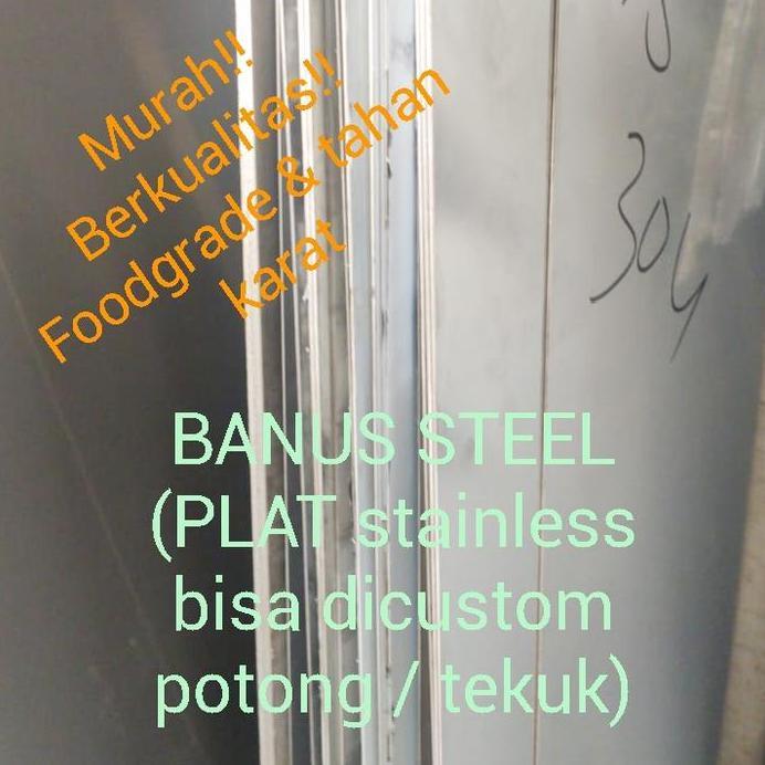 Plat stainless 304 3 mm / plat stainless sus 304 tebal 3 mm ss 304