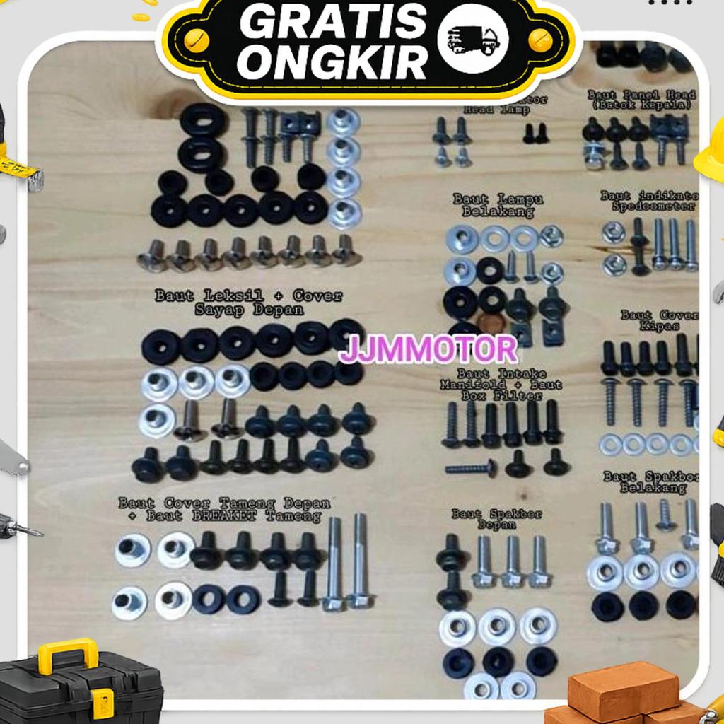 Baut Lengkap Full Set Bodi Body Force 1