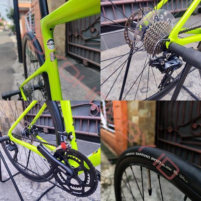 Cannondale Supersix Evo 105 Disc Size 51 Bio Lime Carbon UCI