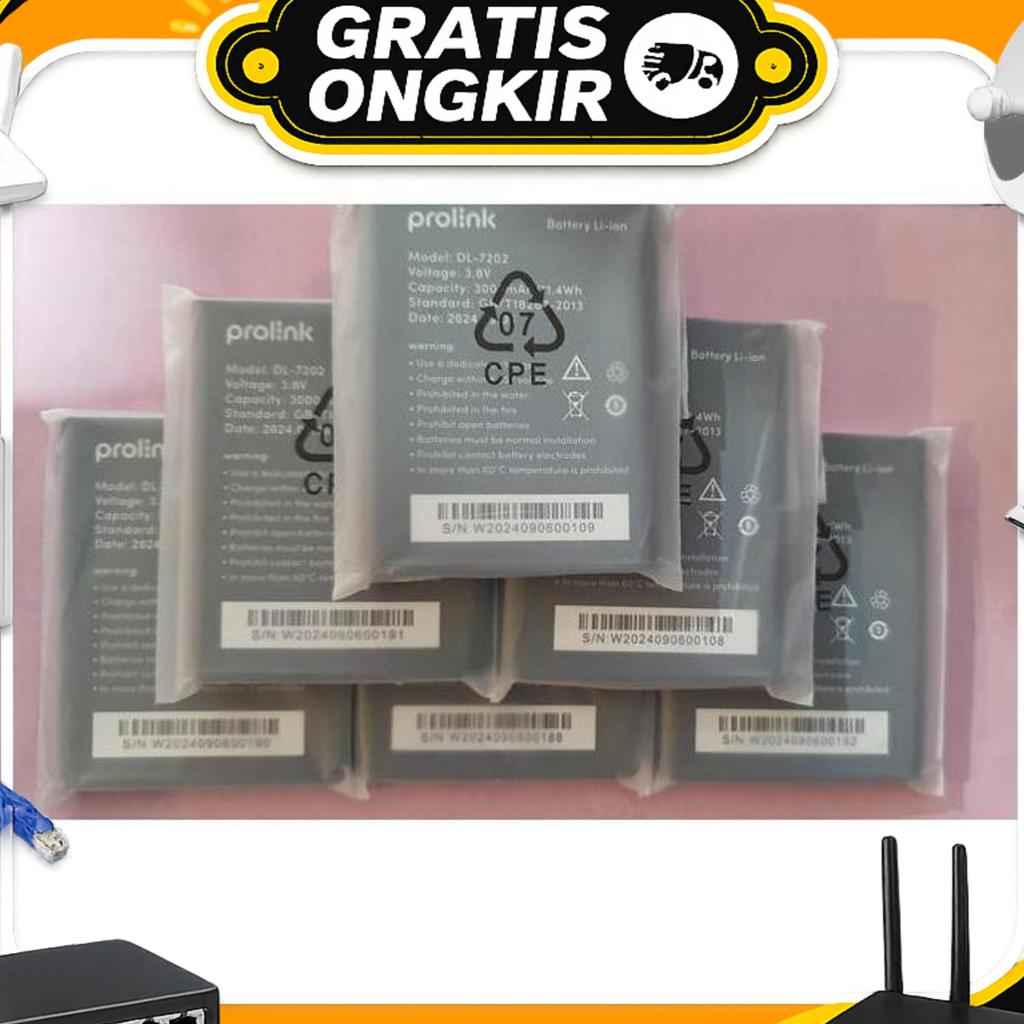 Prolink Mifi Dl7202 Sparepart Baterai Resmi Garansi