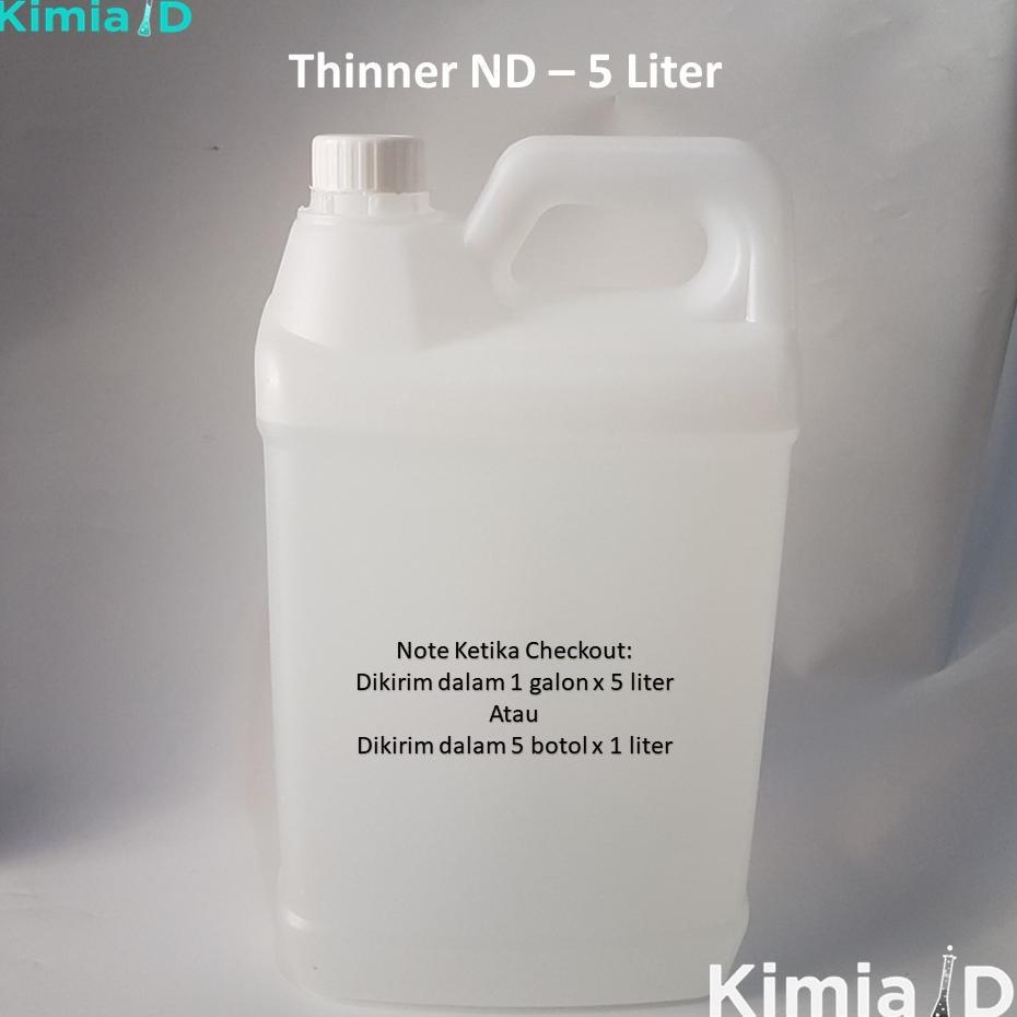 Thinner Nd 5 Liter Thinner Nd+ Nd Super Pengencer Cat Duco Synthetic