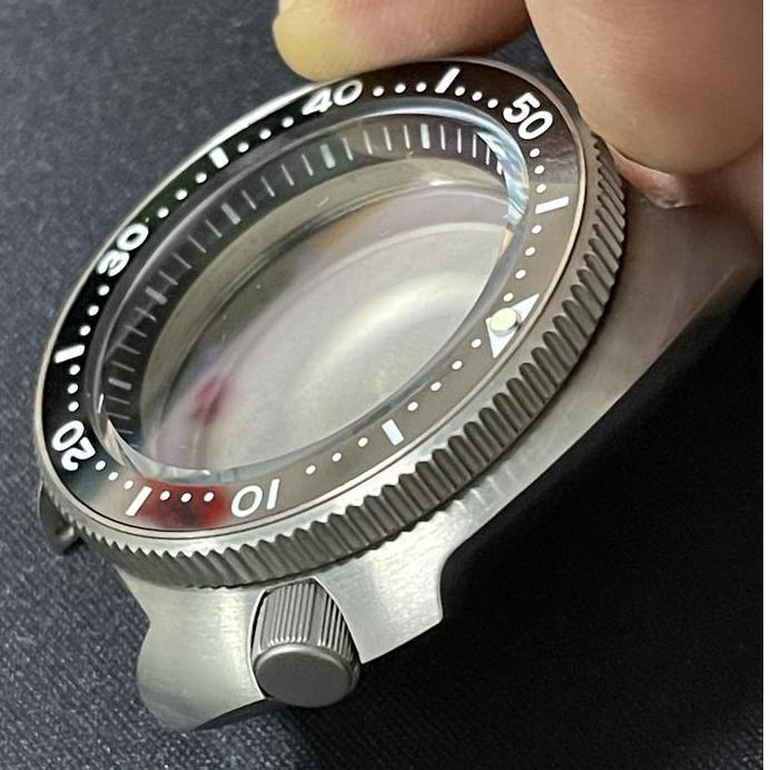 Titanium turtle 6105 diving watch case modified Seiko NH35A