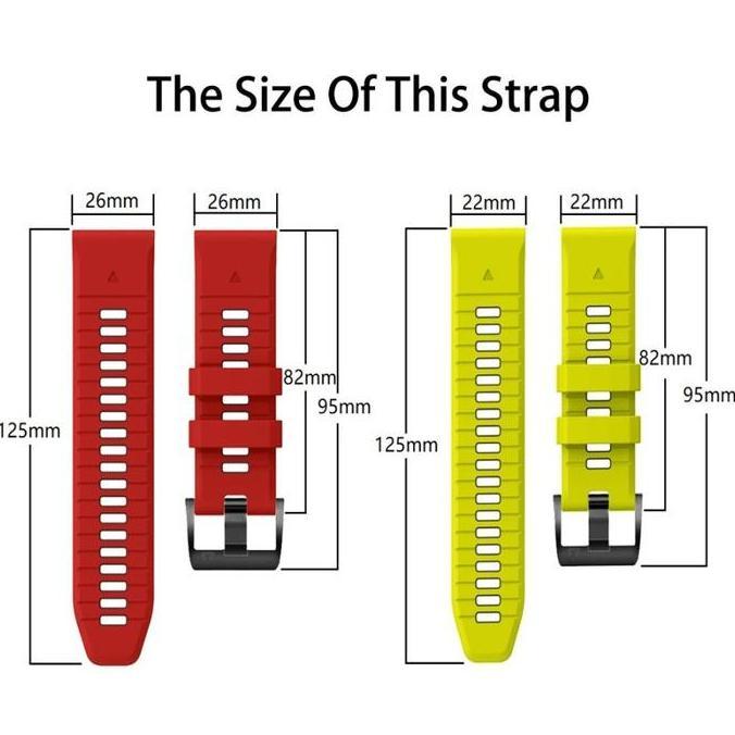 STRAP TALI JAM STRAP COROS VERTIX 2 - VERTIX 2s - COROS VERTIX 1 STRAP MODEL TWO TONE SILICONE RUBBE