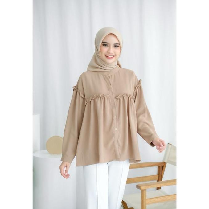 LIFESTYLE Hemel Clothing - ARAYA TOP (Atasan Fashion Wanita Kekinian Terbaru Hijab Santai Kasual Nya
