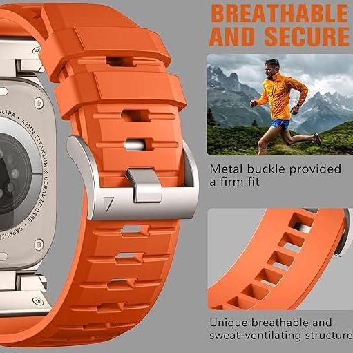 Strap Iwatch series 11 SERIES 10 ultra 2 3 mecha RUBBER titanium konektor tali iwatch ultra 49mm